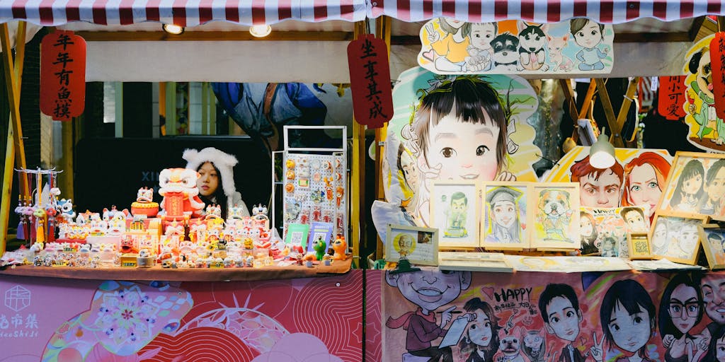 A whimsical illustration of a character named Alfred holding a price tag, standing in front of a colorful market stall labeled 'Meetalfred Pricing'. The stall is filled with various products, showcasing the concept of value.