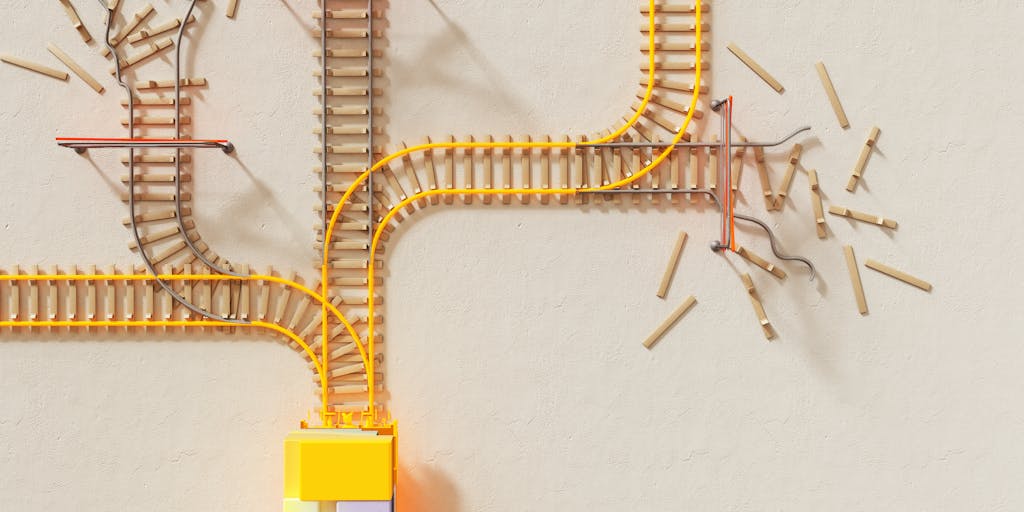 A creative illustration of a digital network map, where LinkedIn profile icons are connected by glowing lines, representing connections and opportunities. The background is a gradient of blue and purple, giving a modern and tech-savvy feel to the concept of online networking.